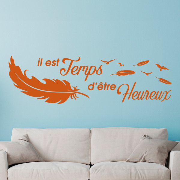 Wall Stickers: Il est temps d'être Heureux