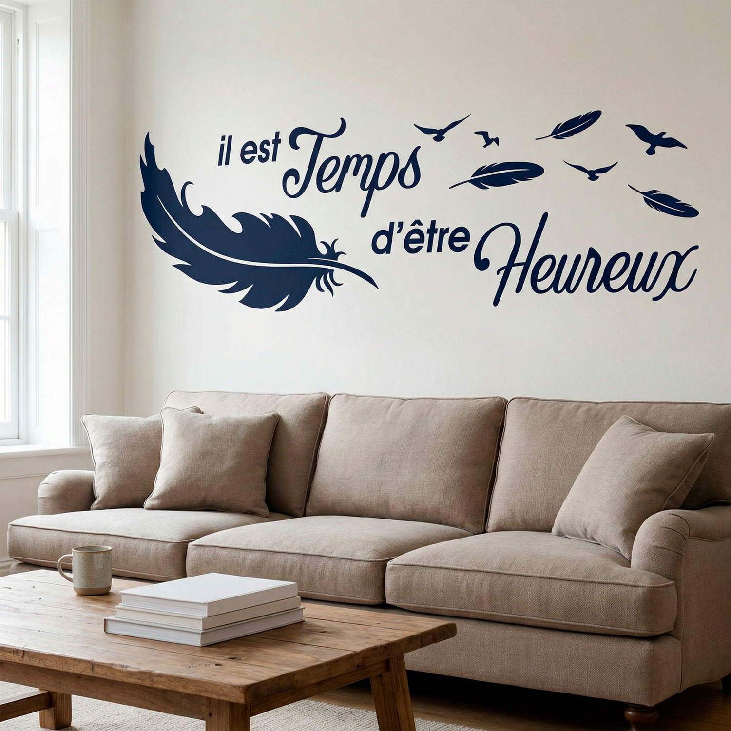 Wall Stickers: Il est temps d'&ecirc;tre Heureux