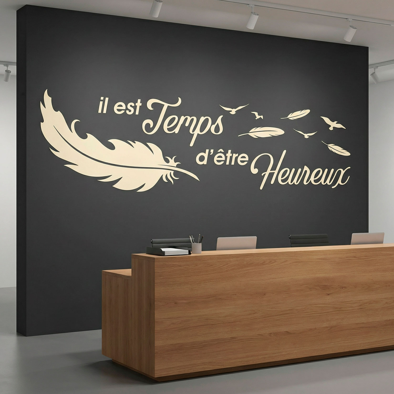 Wall Stickers: Il est temps d'&ecirc;tre Heureux