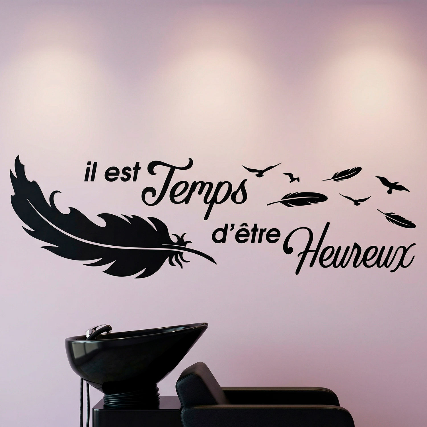 Wall Stickers: Il est temps d'&ecirc;tre Heureux