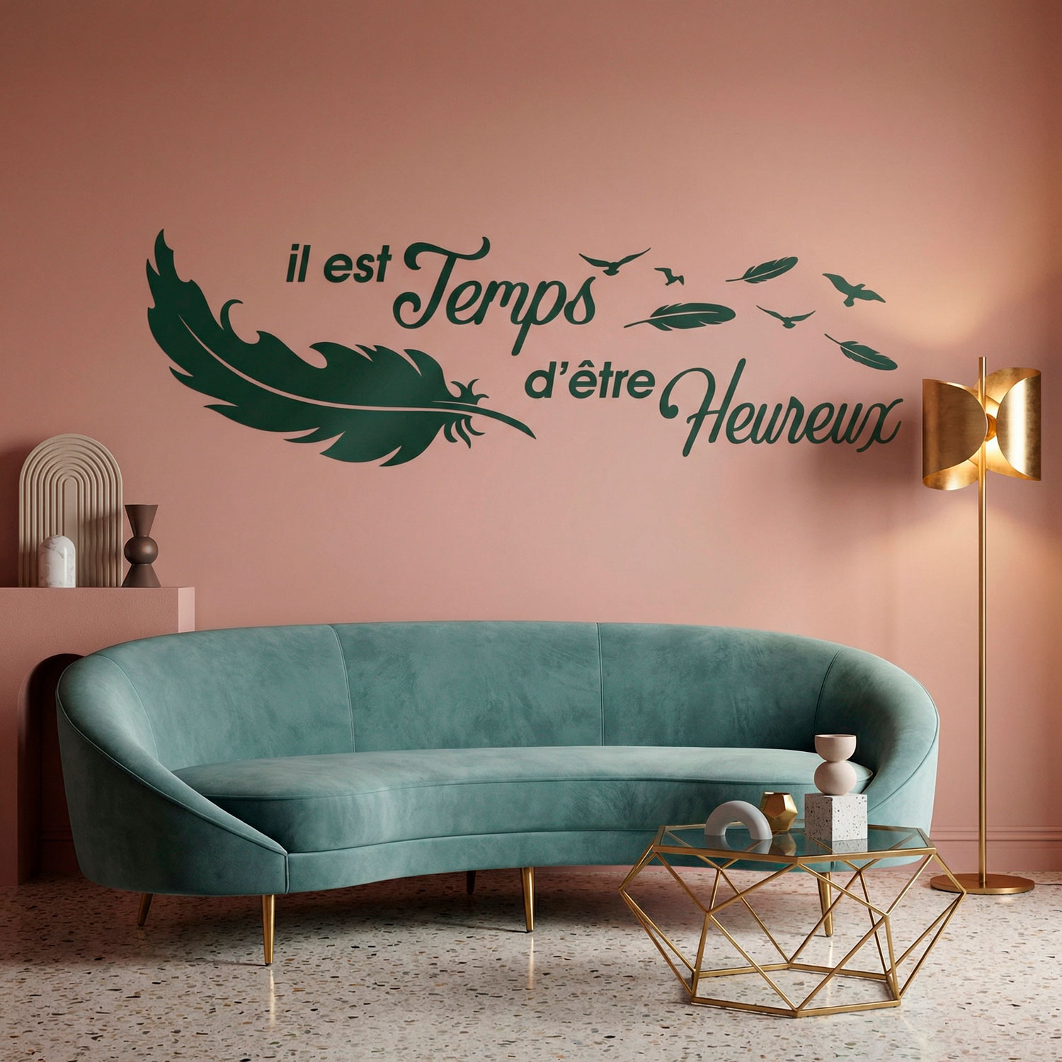 Wall Stickers: Il est temps d'&ecirc;tre Heureux