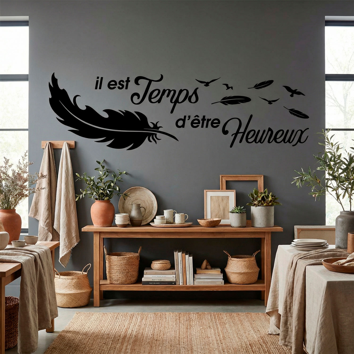 Wall Stickers: Il est temps d'&ecirc;tre Heureux
