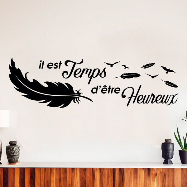 Wall Stickers: Il est temps d'être Heureux