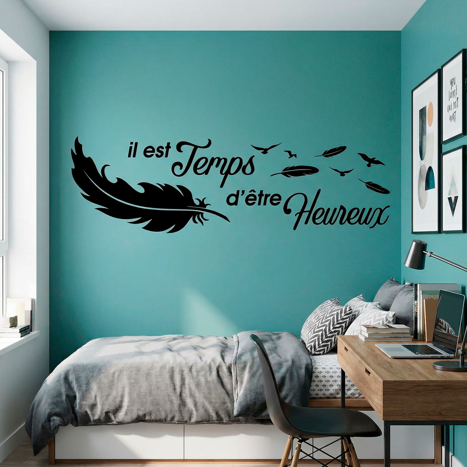 Wall Stickers: Il est temps d'&ecirc;tre Heureux