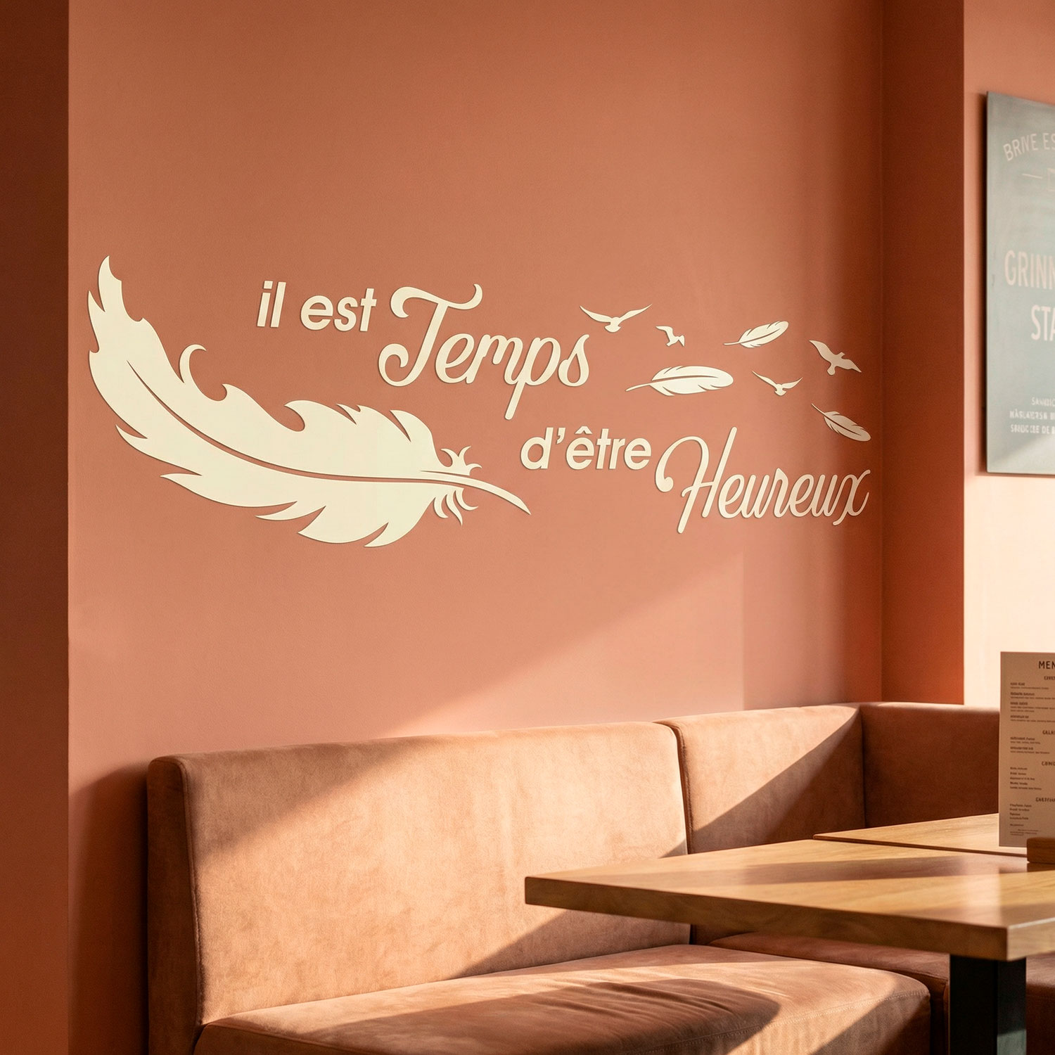 Wall Stickers: Il est temps d'&ecirc;tre Heureux