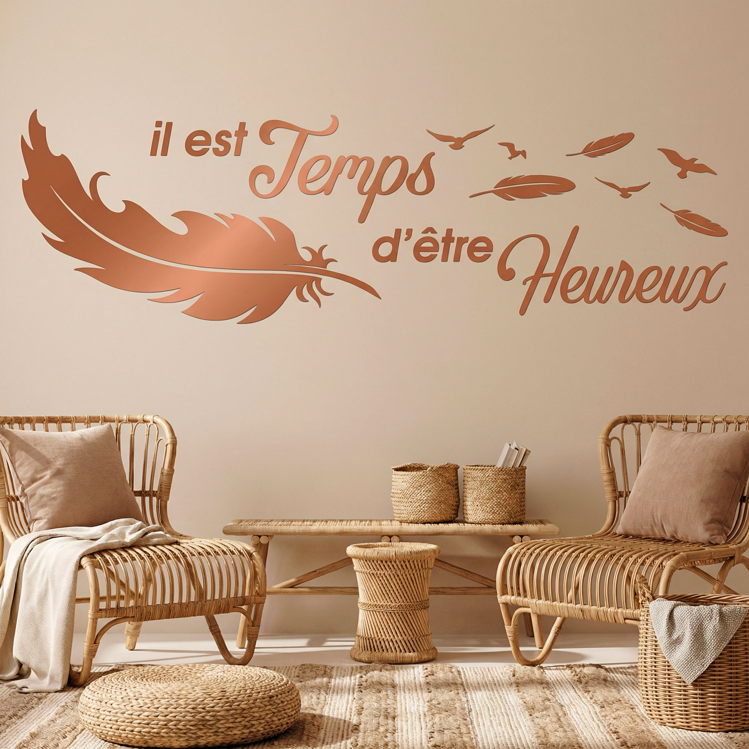 Wall Stickers: Il est temps d'&ecirc;tre Heureux