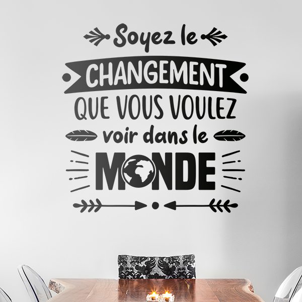 Wall Stickers: Soyez le changement que vous voulez