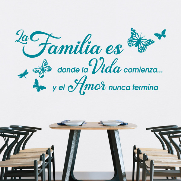 Wall Stickers: Familia es donde la vida comienza