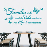 Wall Stickers: Familia es donde la vida comienza 4