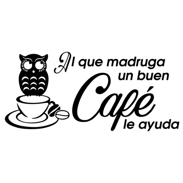 Wall Stickers: Al que madruga un buen café le ayuda