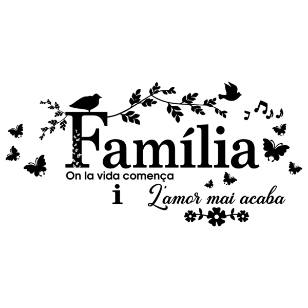 Wall Stickers:  Família, on la vida comença