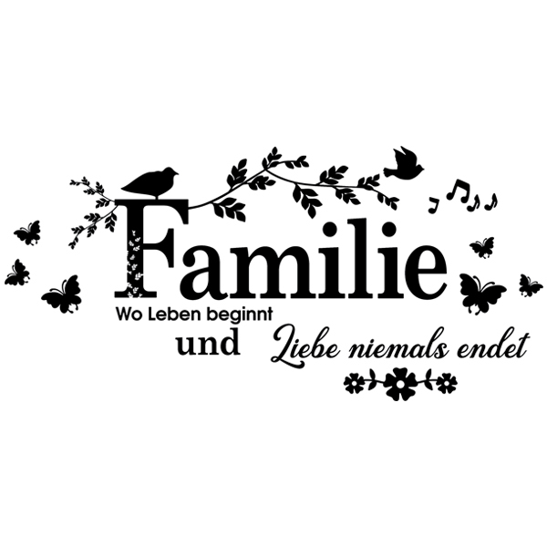 Wall Stickers: Familie, wo Leben begin