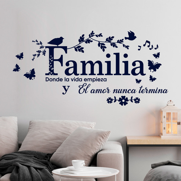 Wall Stickers: Familia, donde la vida empieza