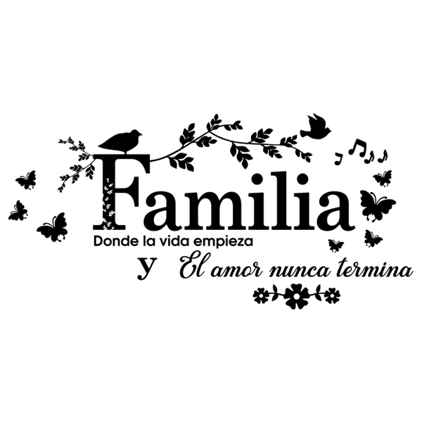 Wall Stickers: Familia, donde la vida empieza