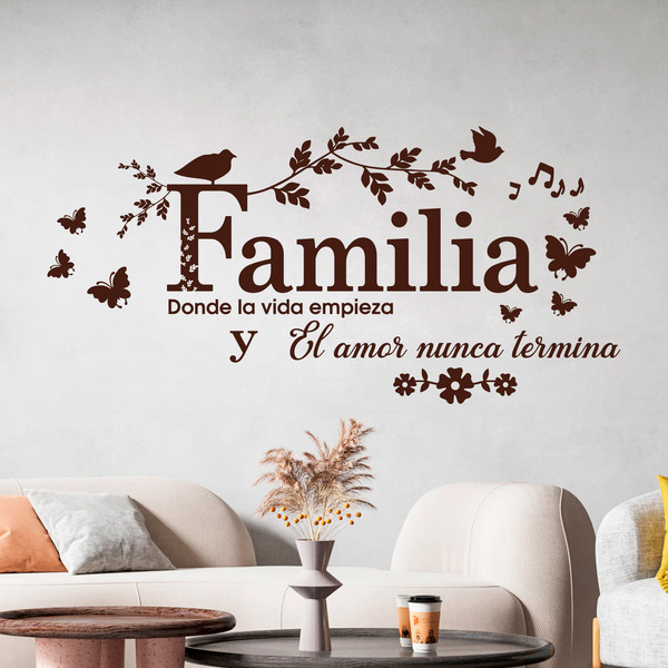 Wall Stickers: Familia, donde la vida empieza