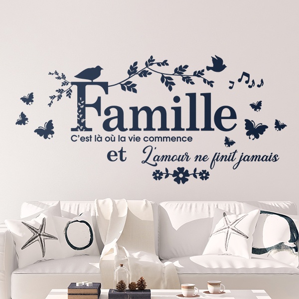 Wall Stickers: La famille, là où la vie commence