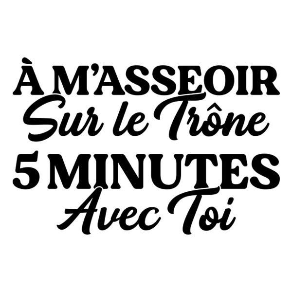 Wall Stickers: À Masseoir Sur le Trône