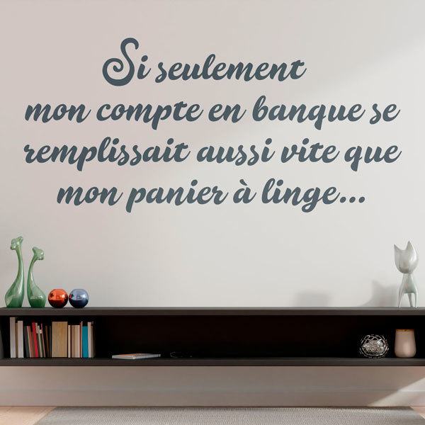 Wall Stickers: Si Seulement mon Compte en Banque