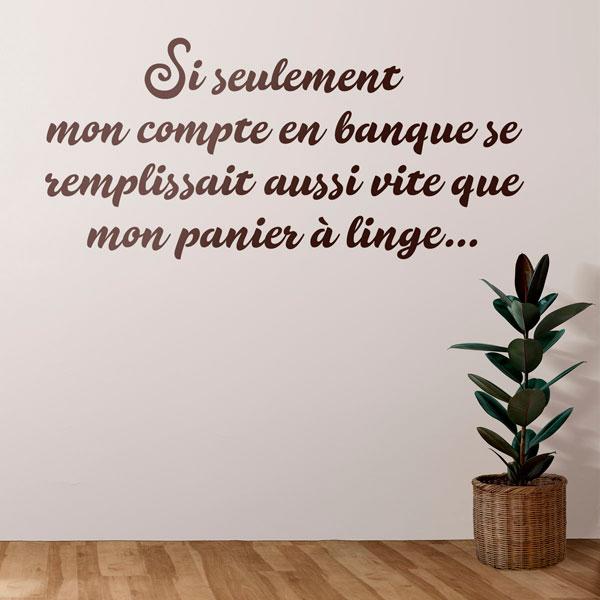 Wall Stickers: Si Seulement mon Compte en Banque