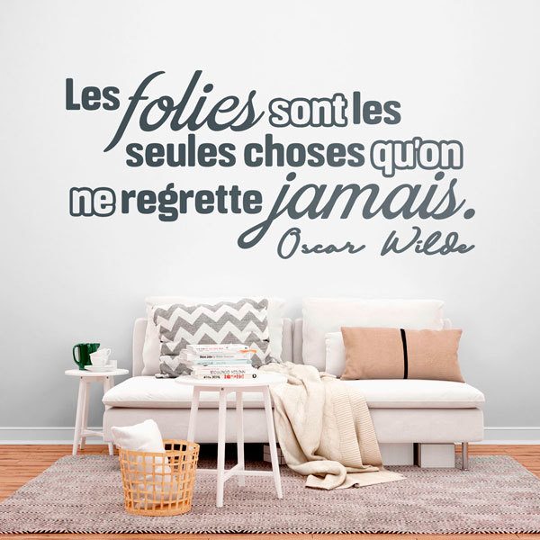 Wall Stickers: On Regrette Jamais ses Folies