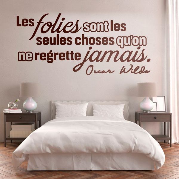 Wall Stickers: On Regrette Jamais ses Folies