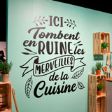 Wall Stickers: Ici Tombent en Ruine les Merveilles de la Cuisine 11