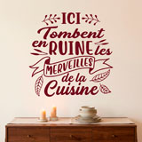 Wall Stickers: Ici Tombent en Ruine les Merveilles de la Cuisine 13