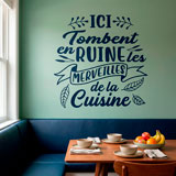 Wall Stickers: Ici Tombent en Ruine les Merveilles de la Cuisine 15