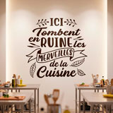 Wall Stickers: Ici Tombent en Ruine les Merveilles de la Cuisine 16