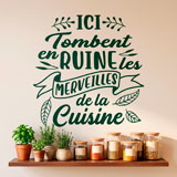 Wall Stickers: Ici Tombent en Ruine les Merveilles de la Cuisine 17