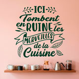 Wall Stickers: Ici Tombent en Ruine les Merveilles de la Cuisine 19