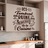 Wall Stickers: Ici Tombent en Ruine les Merveilles de la Cuisine 22