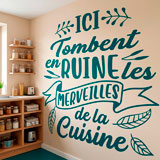 Wall Stickers: Ici Tombent en Ruine les Merveilles de la Cuisine 9