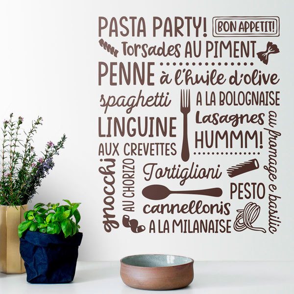 Wall Stickers: Pasta Party