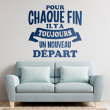 Wall Stickers: Pour Chaque Fin il y a Toujours 3