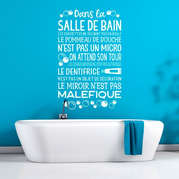 Wall Stickers: Dans la Salle de Bain