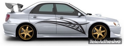 Car & Motorbike Stickers: Racing kit 19 2