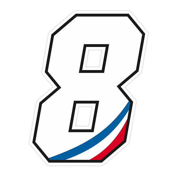 Car & Motorbike Stickers: French Number