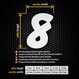 Car & Motorbike Stickers: Numbers ballon 2