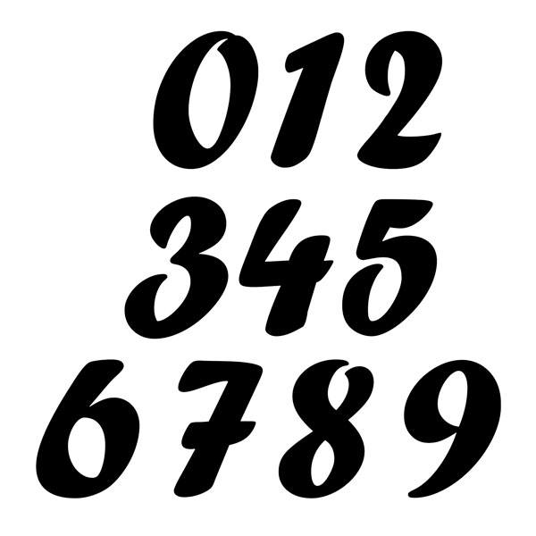 Car & Motorbike Stickers: Numbers forte
