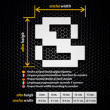 Car & Motorbike Stickers: Arcade Numbers 2