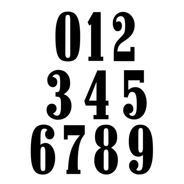 Car & Motorbike Stickers: Numbers marlboro