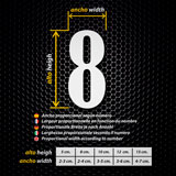 Car & Motorbike Stickers: Numbers marlboro 2