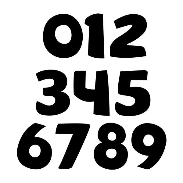 Car & Motorbike Stickers: Numbers saf