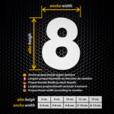 Car & Motorbike Stickers: Numbers saf 2
