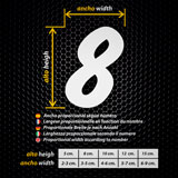 Car & Motorbike Stickers: Numbers signpainter 2