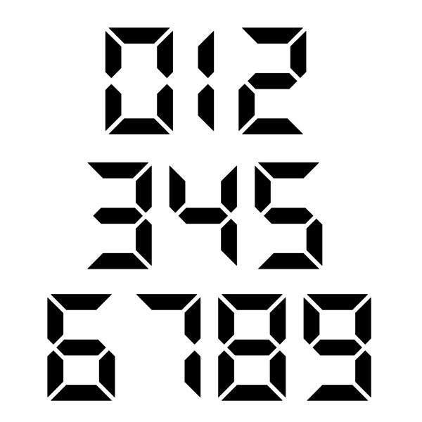 Car & Motorbike Stickers: Digital Racing Style Numbers