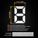 Car & Motorbike Stickers: Numbers digital 2