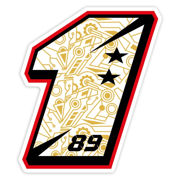 Car & Motorbike Stickers: Jorge Martín MotoGP Number 1