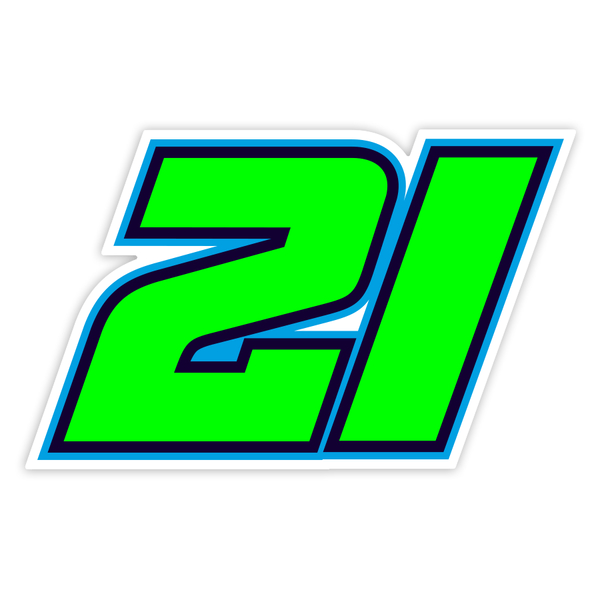 Car & Motorbike Stickers: Franco Morbidelli Number 21 MotoGP